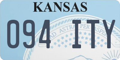 KS license plate 094ITY