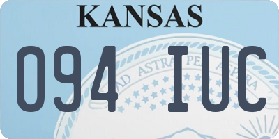 KS license plate 094IUC