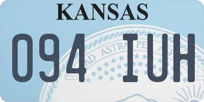 KS license plate 094IUH