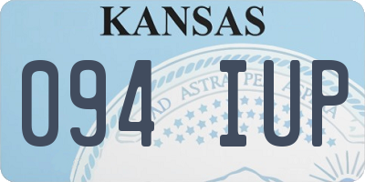 KS license plate 094IUP
