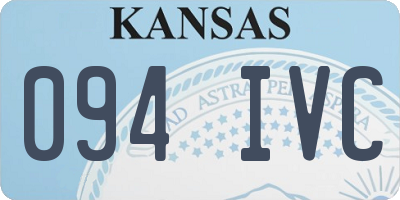 KS license plate 094IVC