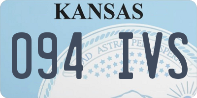 KS license plate 094IVS