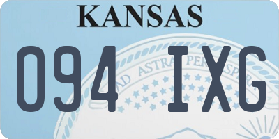 KS license plate 094IXG
