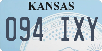 KS license plate 094IXY