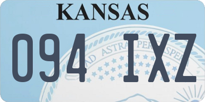 KS license plate 094IXZ
