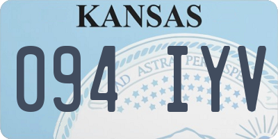 KS license plate 094IYV
