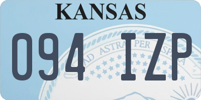 KS license plate 094IZP
