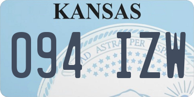 KS license plate 094IZW