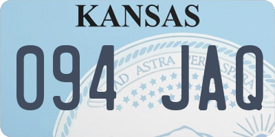 KS license plate 094JAQ