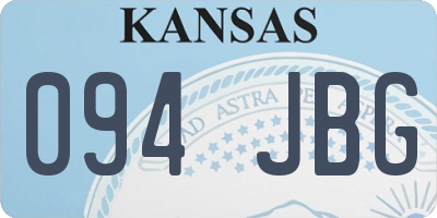 KS license plate 094JBG