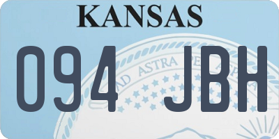 KS license plate 094JBH