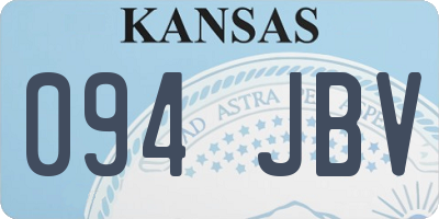 KS license plate 094JBV