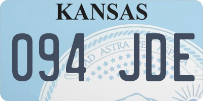 KS license plate 094JDE