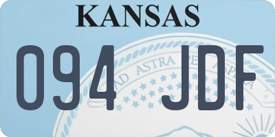 KS license plate 094JDF