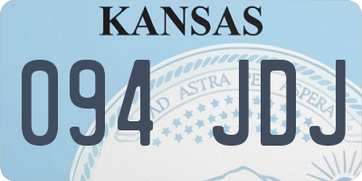 KS license plate 094JDJ