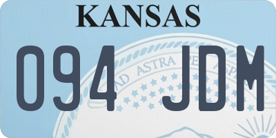 KS license plate 094JDM