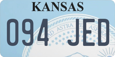 KS license plate 094JED