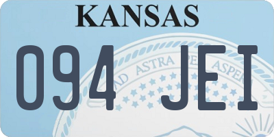 KS license plate 094JEI