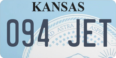 KS license plate 094JET