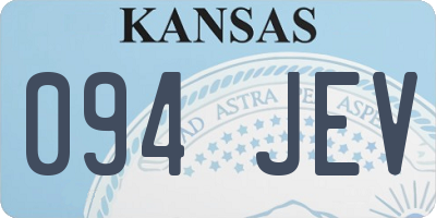 KS license plate 094JEV