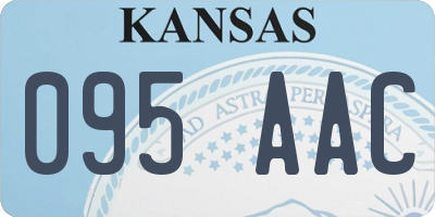 KS license plate 095AAC