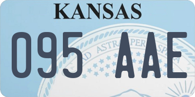 KS license plate 095AAE