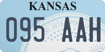 KS license plate 095AAH