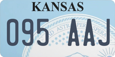 KS license plate 095AAJ