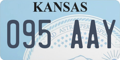 KS license plate 095AAY