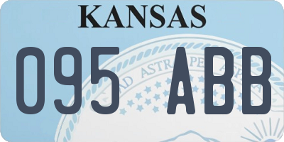 KS license plate 095ABB