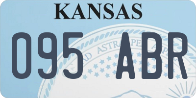 KS license plate 095ABR