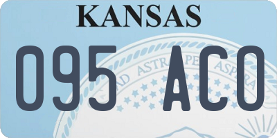 KS license plate 095ACO