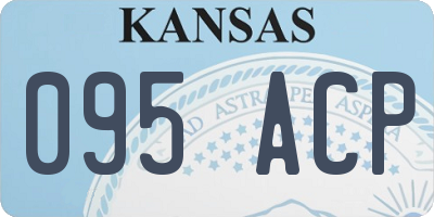 KS license plate 095ACP