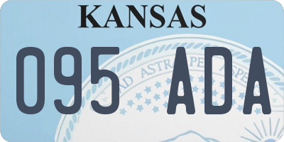 KS license plate 095ADA