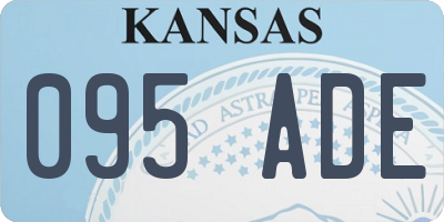 KS license plate 095ADE