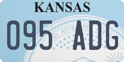 KS license plate 095ADG