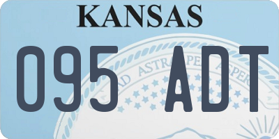 KS license plate 095ADT
