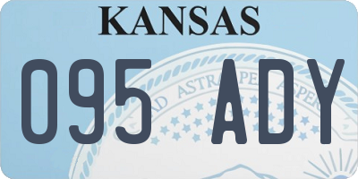 KS license plate 095ADY