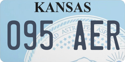 KS license plate 095AER