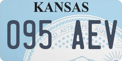 KS license plate 095AEV