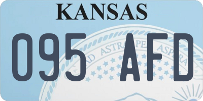 KS license plate 095AFD