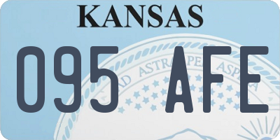 KS license plate 095AFE