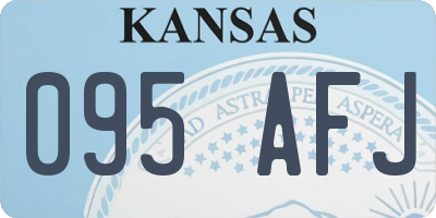 KS license plate 095AFJ
