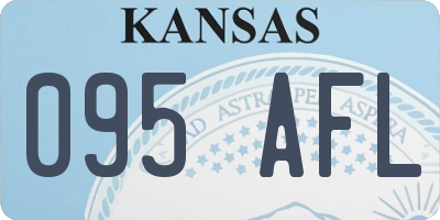 KS license plate 095AFL