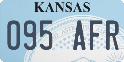 KS license plate 095AFR