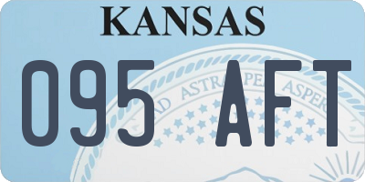 KS license plate 095AFT