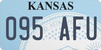 KS license plate 095AFU