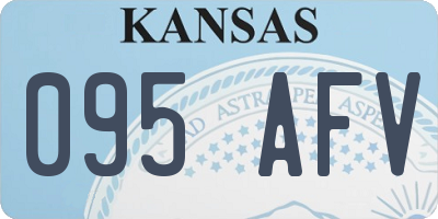 KS license plate 095AFV