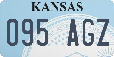 KS license plate 095AGZ