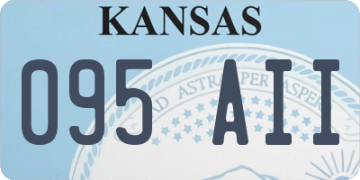 KS license plate 095AII